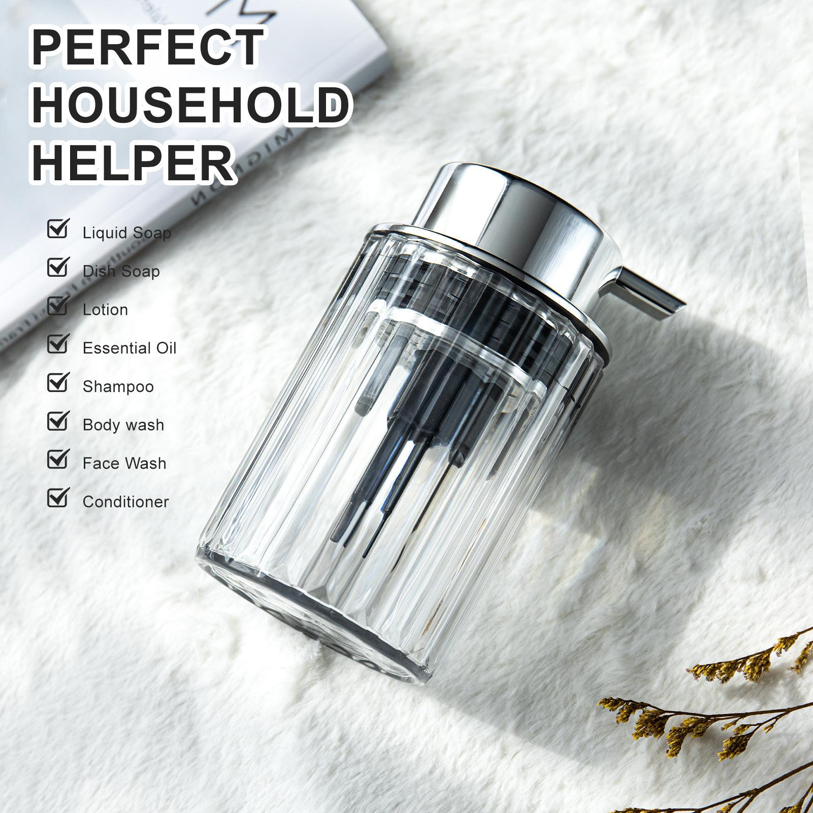 

Дозатор для пенного мыла для рук, ручной насос, дозатор, бутылка, кухня, ванная комната, гель для душа, шампунь, многоразовый контейнер для бутылок чистый