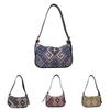 Chic Simple Urban Oxford Cloth Handbag With Elegant Floral Pattern For Women