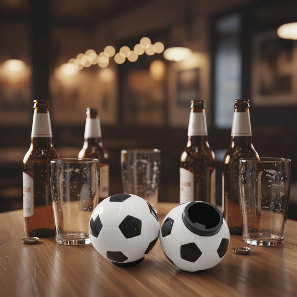 Press Type Football Bottle Opener Magnetic Drink Bottle Lid Opener Party