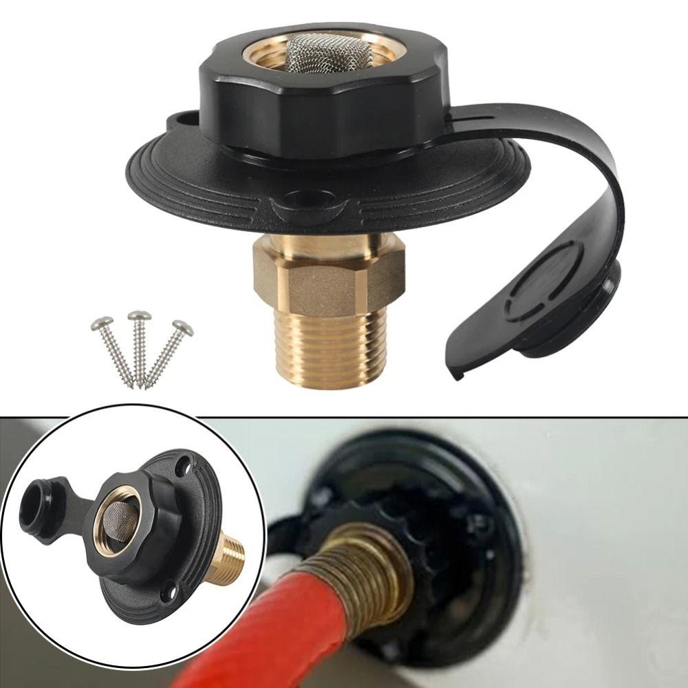Dustproof Water Inlet Filler Durable Water Inlet Replacement Kit  Camping