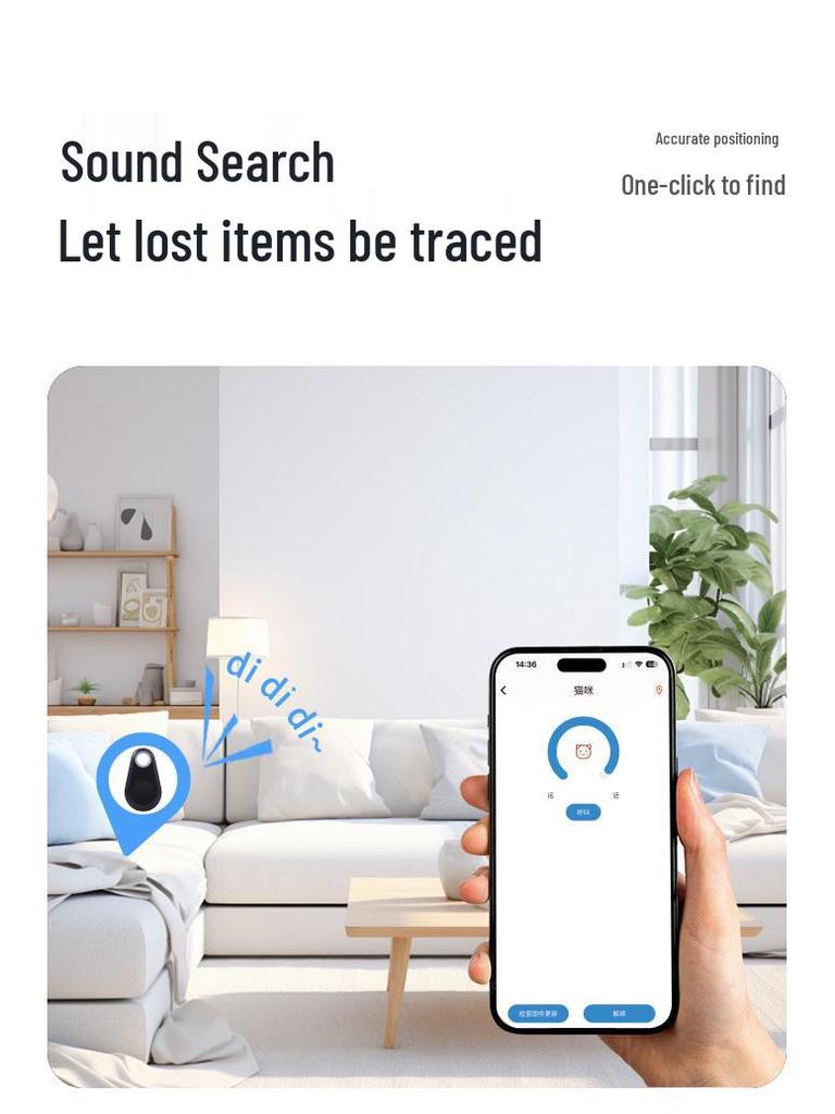 Universelles Ortungssystem für Android, iOS und Huawei: Ideal für ältere Menschen, Kinder und Haustiere Anti-Verlust und Standortwiedergabe.