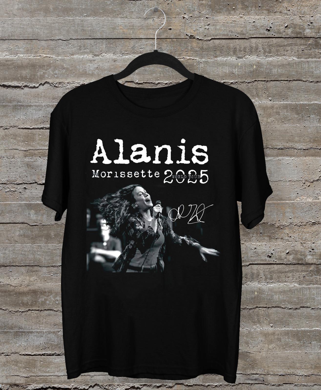 Morissette Tour 2025 Concert Black Unisex T-Shirt L