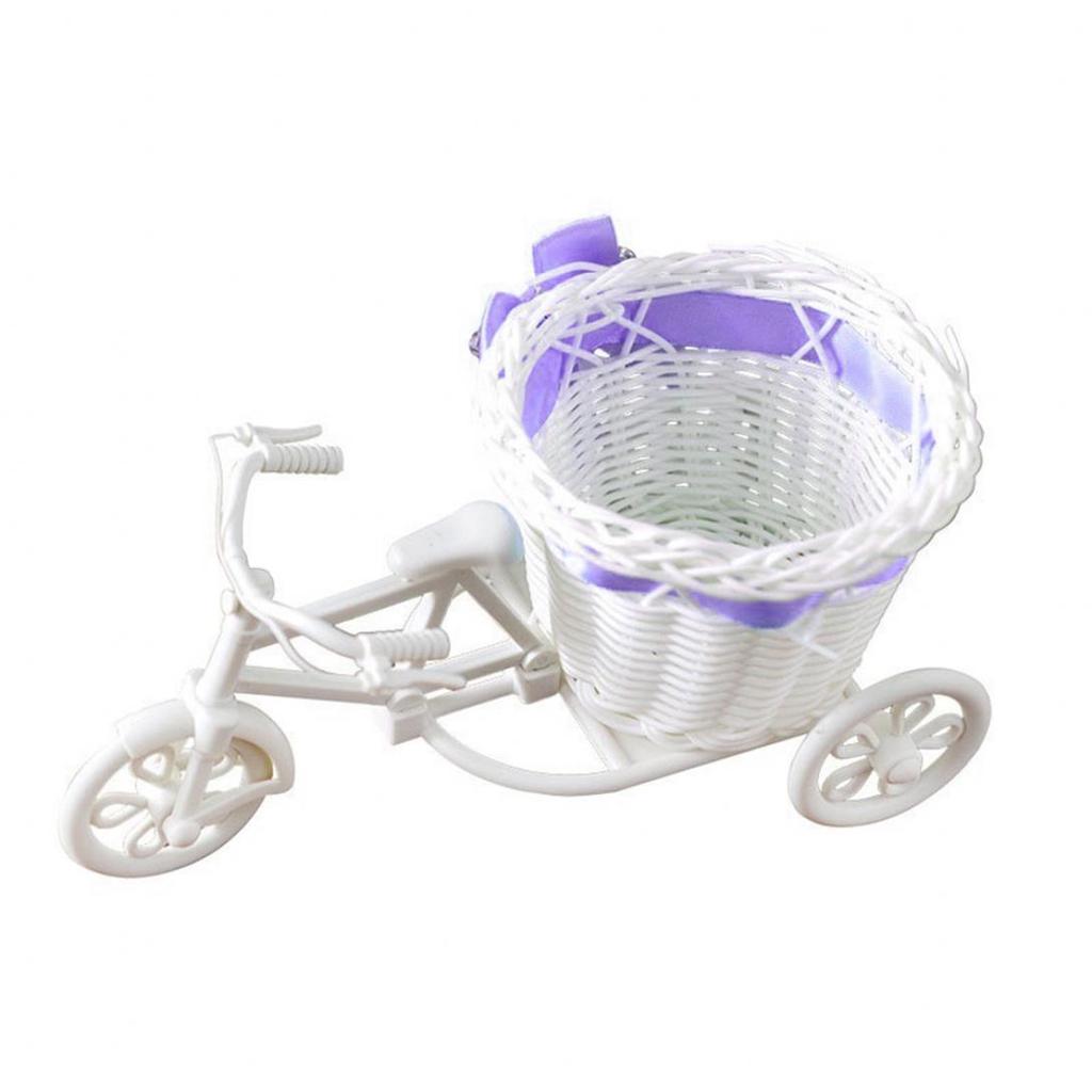 Holiday Offers Tricycle Bike Flower Basket Vase Stand Holder Wedding Parties House Decor