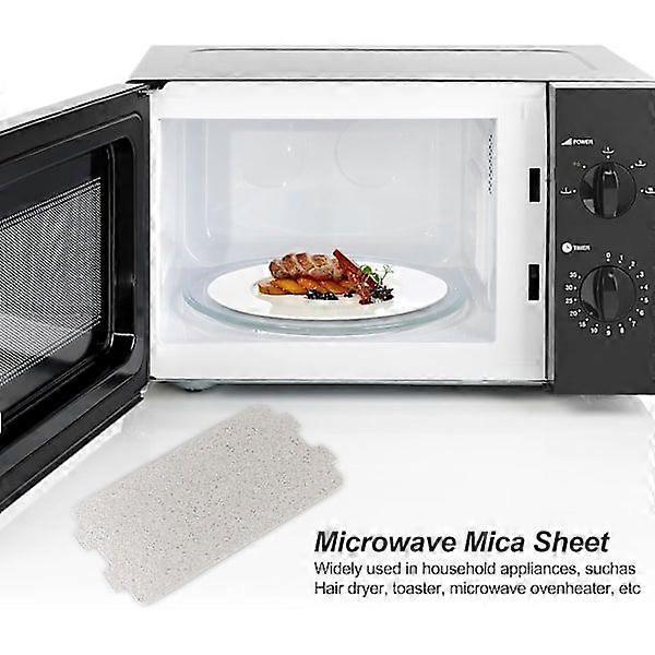 6 Stück Glimmerplatte Mikrowellen-Wellenleiter-Schutz Glimmerplatten 6,4 x 11,7 cm Mikrowellen-Glimmerplatten-Blech Ersatz Reparaturzubehör