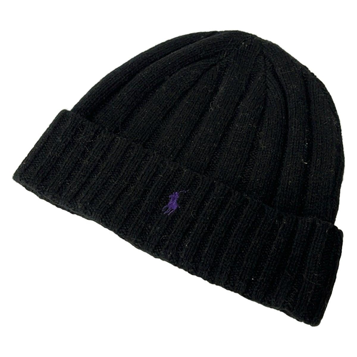 Used POLObyRalphLauren Knit Hat - Black Wool