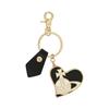 Vivienne Westwood Orb Logo Heart Keyring Black