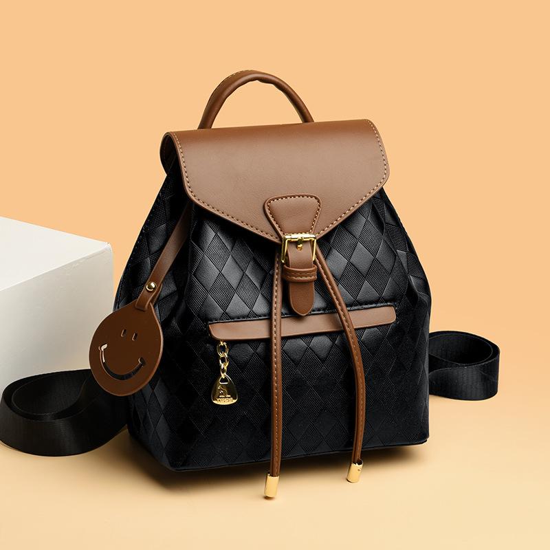 Backpack Women s 2026 New Fashion Backpack Tide Commuter Large Capacity Simple Women s Backpack 21x13x25cm