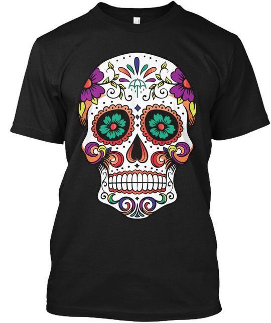 Zuckerschädel T-Shirt Hergestellt in den USA Größe S bis 5XL