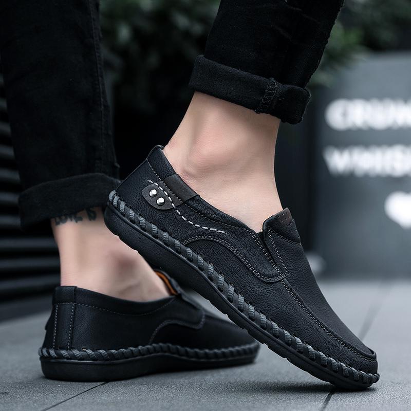 Size 38-48 Men's Moccasins Men's Shoes Men's Casual Shoes Handmade Leather Shoes Men's Loafers