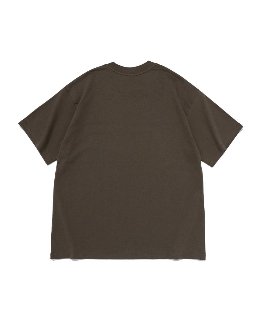 SEOUL APPAREL Bold Lettering Logo Short Sleeve T-Shirt (Khaki)