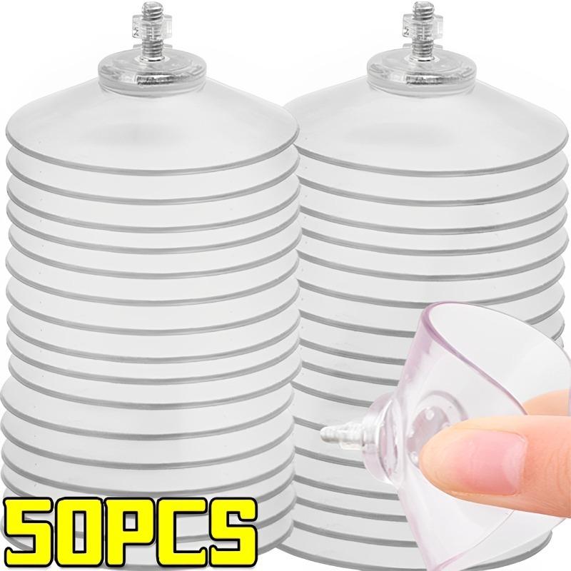 50/5PCS Suction Cup Hooks Strong PVC Suction Cup Holder with Screw Plastic Sucker Pad Holder Glass Window Wall Hanger Car Hook