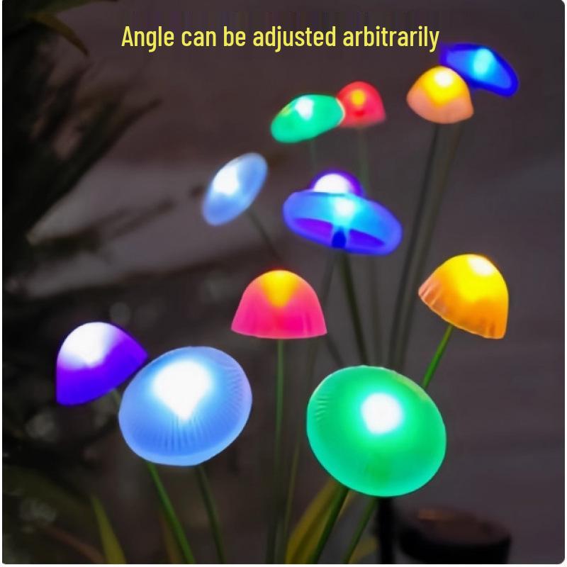 Waterproof Solar LED Mushroom Garden Lawn Light