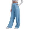 Alo Yoga Women's Fleece Lined 3D Logo Sweatpants Loose Fit Windproof Warm Straight Leg Yoga Pants