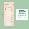 200Sheets Colorful Transparent Fluorescent Index Tabs Pet Sticky Note Page Marker Planner Stickers Office School Supplies