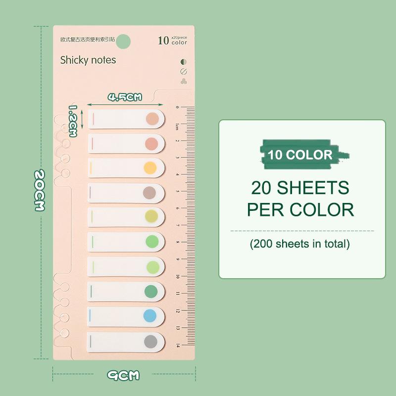 

200 листов цветных прозрачных флуоресцентных индексных вкладок для домашних животных, липкие закладки, маркеры для страниц, планировщики, наклейки для офиса, школы, принадлежности