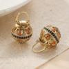 Retro Colorful Court Style Earrings - Light Luxury & Elegant Design