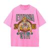 2026 Vintage 1983 Retro Gym Strong Man Graphic Washed T Shirt Fitness Lover Oversized Casual Short Sleeve Streetwear Men Women T