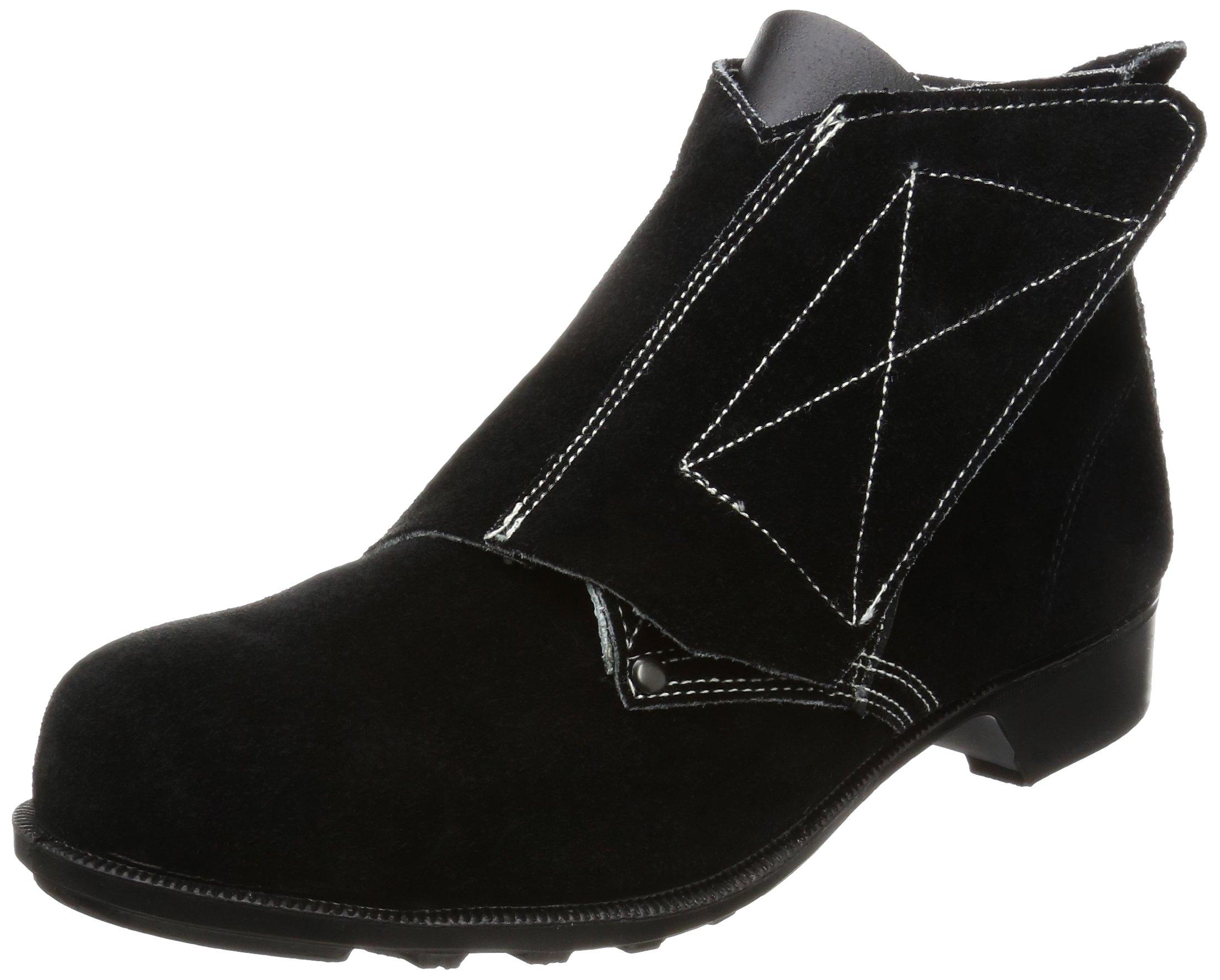 

Темно-коричневый велюр Безопасность Подходит для пескоструйной обработки и других Сертифицированная кожа JIS T8101 Размер T-2 Мужские термостойкие ботинки, Сварка, Печи, Токарные станки, Работа, чёрный