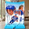 Wayne Gretzky Theme Blanket Soft Flannel Blanket Plush Throw Blanket Cozy Sofa Bed Blanket for Home Decor