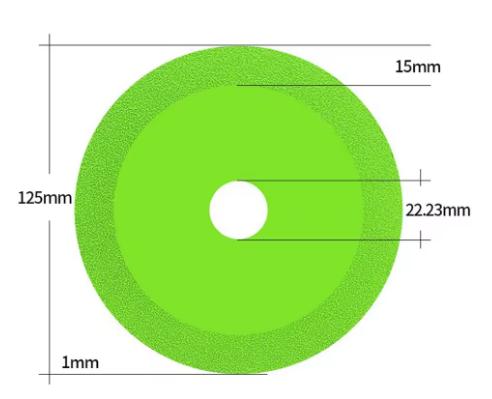 Diamant Glasschleifscheibe 100mm Sägeblatt für Keramikfliesen Marmor Jade Kristall Schleifen Anfasen Schneidwerkzeug 1/3 Stück