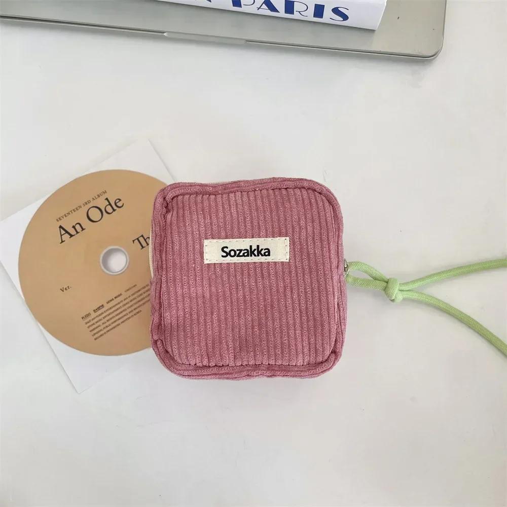 Mulheres Mini Maquiagem Moeda Dinheiro Carteira Bolsas Organizador Kawaii Viagem Pequeno Cosmético Batom Fone De Ouvido Bolsa De Armazenamento Bolsa