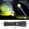 High Power Led Flashlights Camping Military Tactical Self Defense Usb Powerful Battery Rechargeable Flashlamp Mini Flashlight