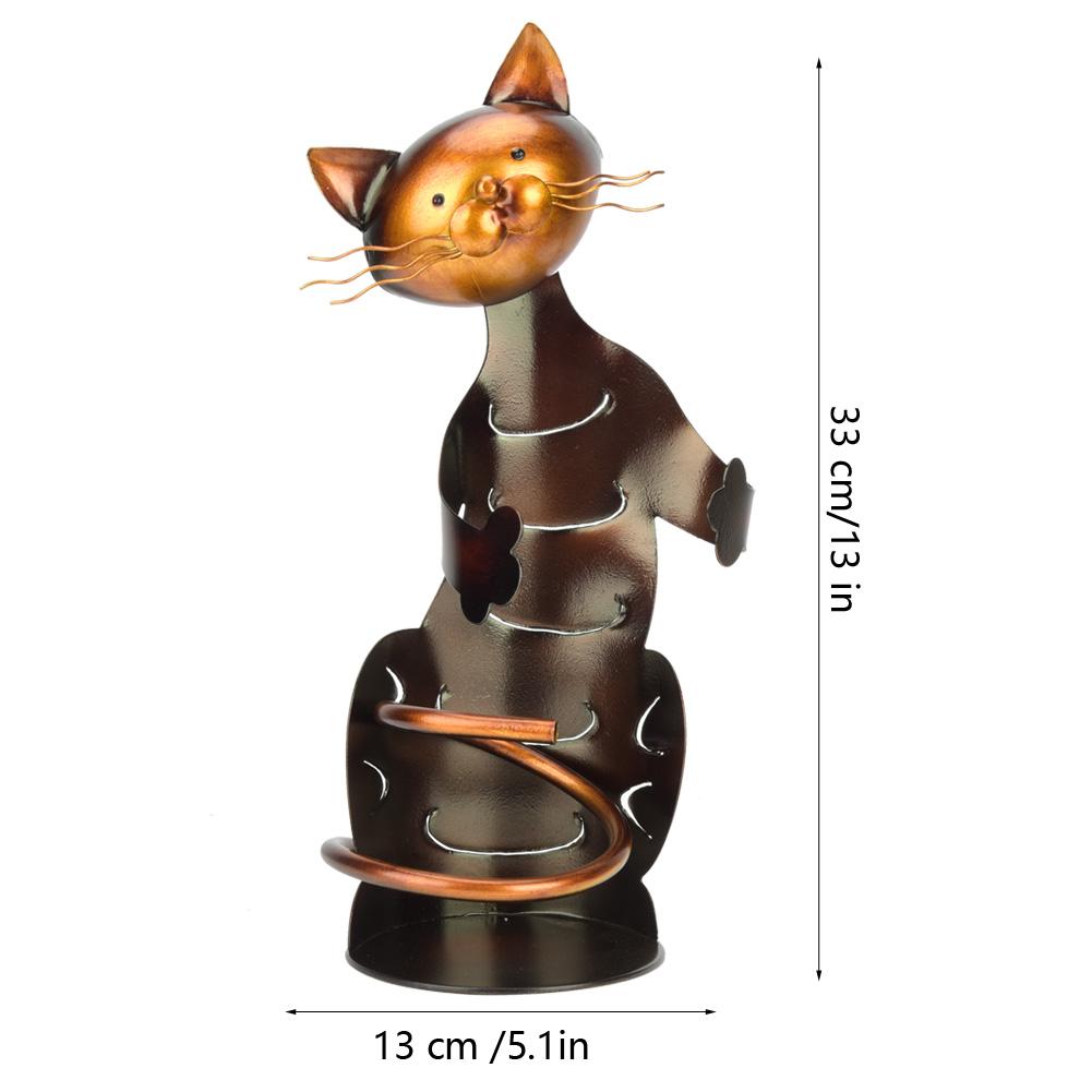 Innovativer Katzen-Umarmungsform Rotweinregalhalter Einzelne Flasche Weinständer Tischschmuck