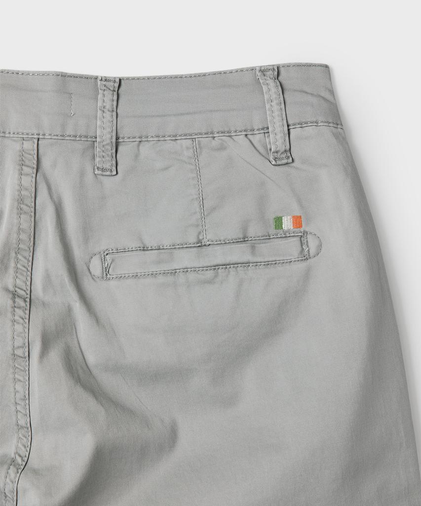 PANICALE Gray Regular Slim Fit Cotton Pants (Type B)