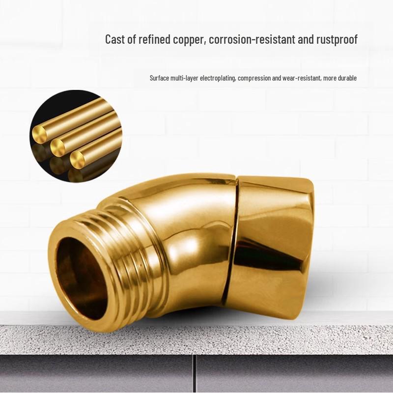 135° Eckschwenk Kupferbogen für Handbrause