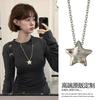 Star Design Necklace Sweet and Cold Pentagram Niche Long Sweater Chain Spice Girl Accessories Versatile Accessories