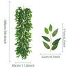 Green Artificial Leaves Vine 100cm/200cm Green Leaves Artificial Sand Jujube Leaves Silk Material Faux Greenery