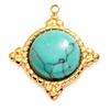 Turquoise Bohemian Natural Stone Necklace Pendant Charm Clavicle Chain