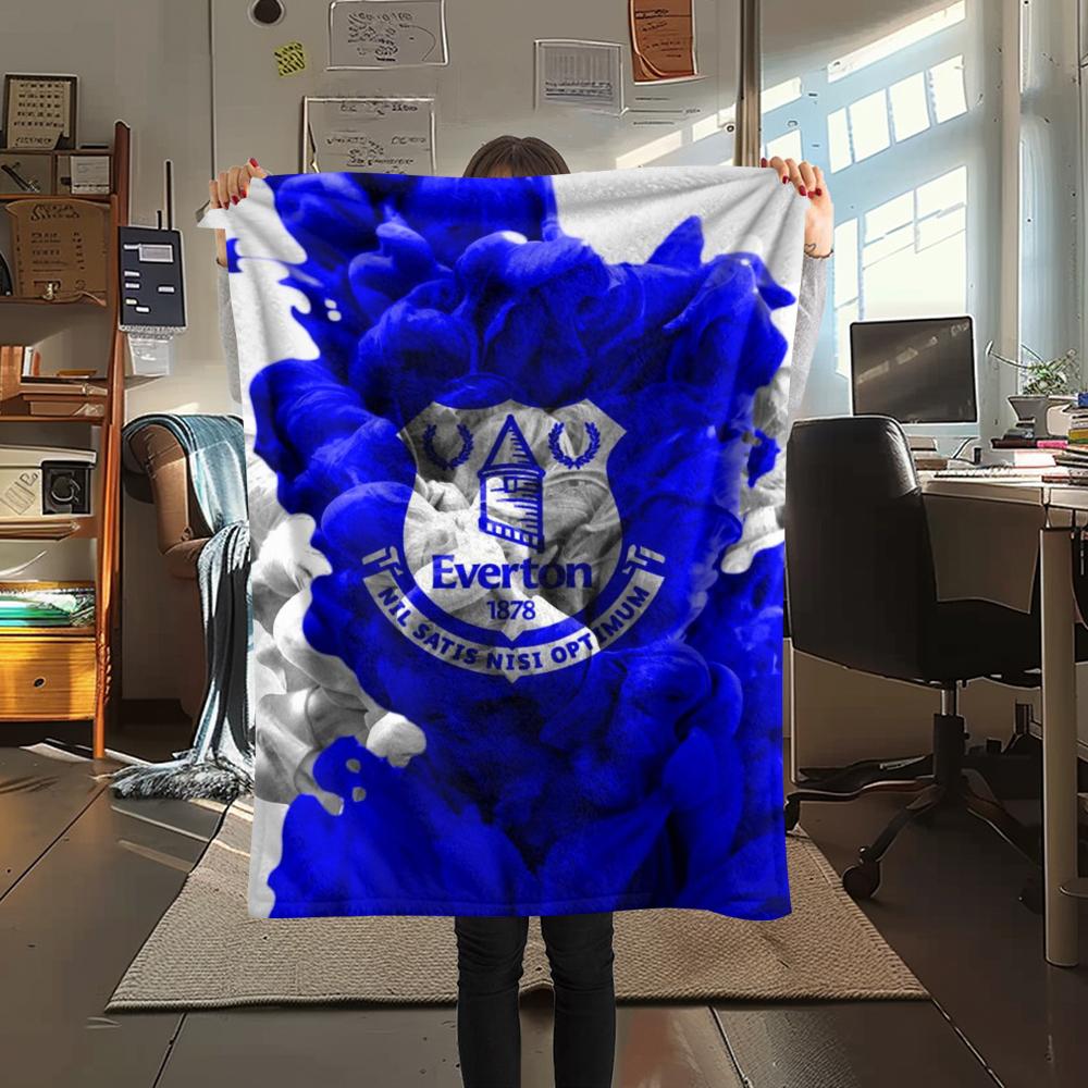 1pc Everton FC Print Flannel Blanket, High Quality Comfortable for All Seasons, Home Decor, Warmth and Comfort, Perfect for Christmas Gifts41
