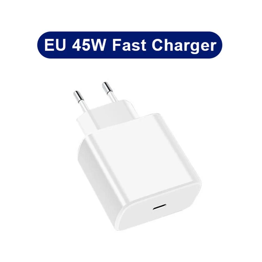 Plug Carregador de Celular USB-C de 45W Plug de Carregamento Rápido Adaptador Carregador de Celular Adequado Para Celular Tablet Plug de Carregamento Rápido
