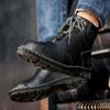 Autumn Men's Genuine Leather High Top Ankle Boots Men's Youth Fashion Breathable Sports Shoes Comfort and Casual Leather Shoes