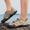 Men Barefoot Casual Hiking Shoes Flats Black Wide Head Boots Grey Sneakers Rubber Sport Shoes Large Size