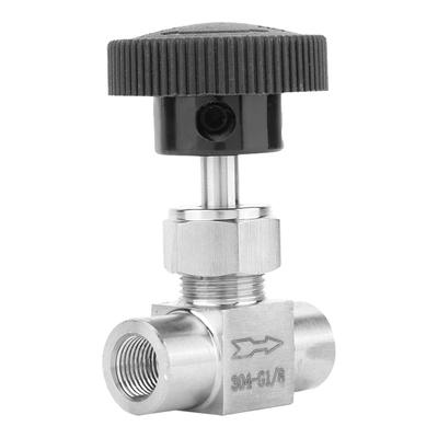 Stainless Steel BSPP Female Thread Straight Needle Valve for Water Gas Oil Transmission(Type A)