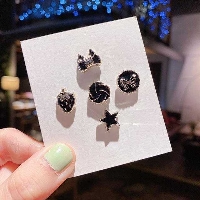 

5 /10 шт /упак. Эмалевые булавки, жемчужные броши на вырез, маленькая пряжка для воротника, лацкана, шарфа, фиксированная одежда, невидимая брошь, комплекты украшений