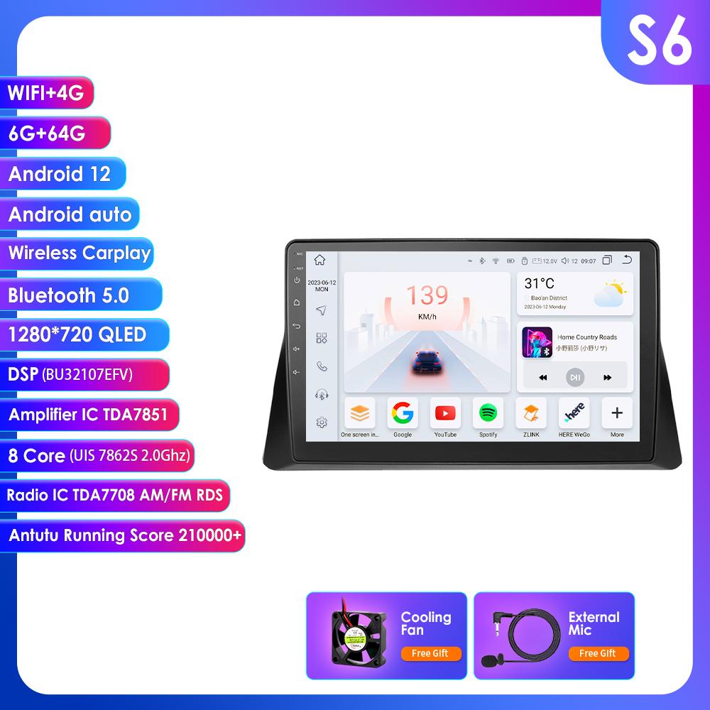 

Hizpo 2 DIN 4G LTE Android 14 10.1 Автомобильный мультимедийный плеер GPS-навигация Поддержка DSP Интеллектуальный Carplay Android Auto для Honda Accord 8 2008-2013 FM S6 8Core 6G 64G