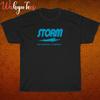 Nuova Maglietta Unisex Storm Bowling Bowlers Logo Nero/Blu Navy/Bianco Taglia S-5XL