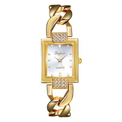 Watch Bracelet Ladies Analog Square Diamond Bangle Gold Silver Casual Business Fashion Watch Ladies Accessories Birthday Anniversary Day Christmas Day