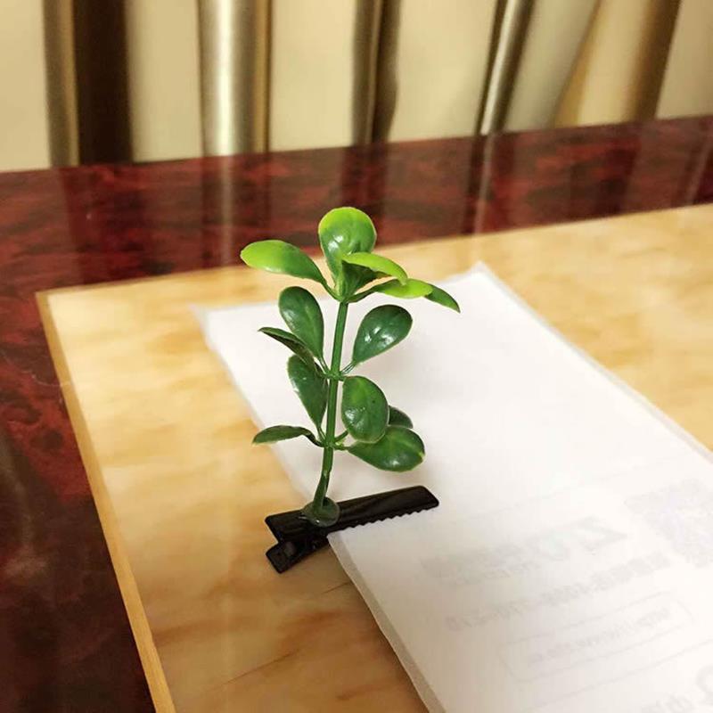 Creative Funny Grass Hair Clips Bean Sprout Hairpins Headwear Novelty Popular Flower Plant Kids Girls Barrettes Hair Accessories