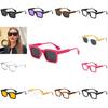 Retro Square Sun Glasses With Uv400 Protection For Outdoor Activities And Fashion Enthusiasts