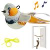 1Pc Cat Toys Hanging Bird, Retractable Cat Teaser Toy, Vivid Chirping, Interactive Catnip Toys for Indoor Cats Kitten Play Chase Exercise