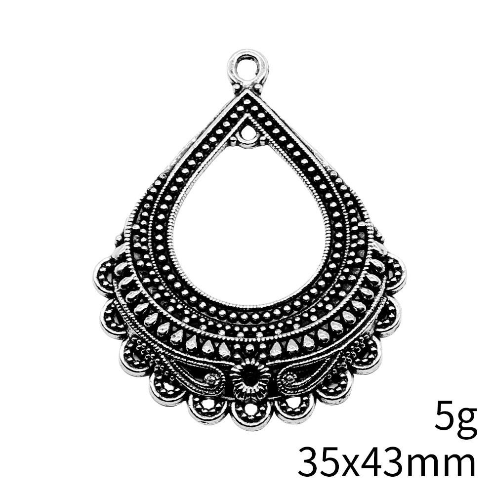 Valentine's Day Accessories Women Water Drop Moon Connector 2 Hole Pendants For Earring Accessories Parts Cheap Cute Stuff Accessory Parts