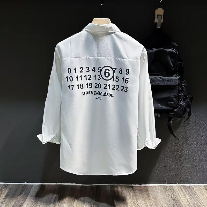 Herren Casual Hong Kong Style Locker Langarmhemd - Frühling & Herbst Trend