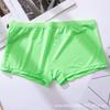 Men's Ice Silk Underwear Flat Corner Breathable Solid Color Ultra-thin Transparent Low Waist Sexy Men's Four Corner Underwear