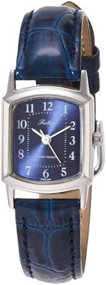Watch Analog Waterproof Leather Strap Navy [Q&Q] QA69-305 Women's