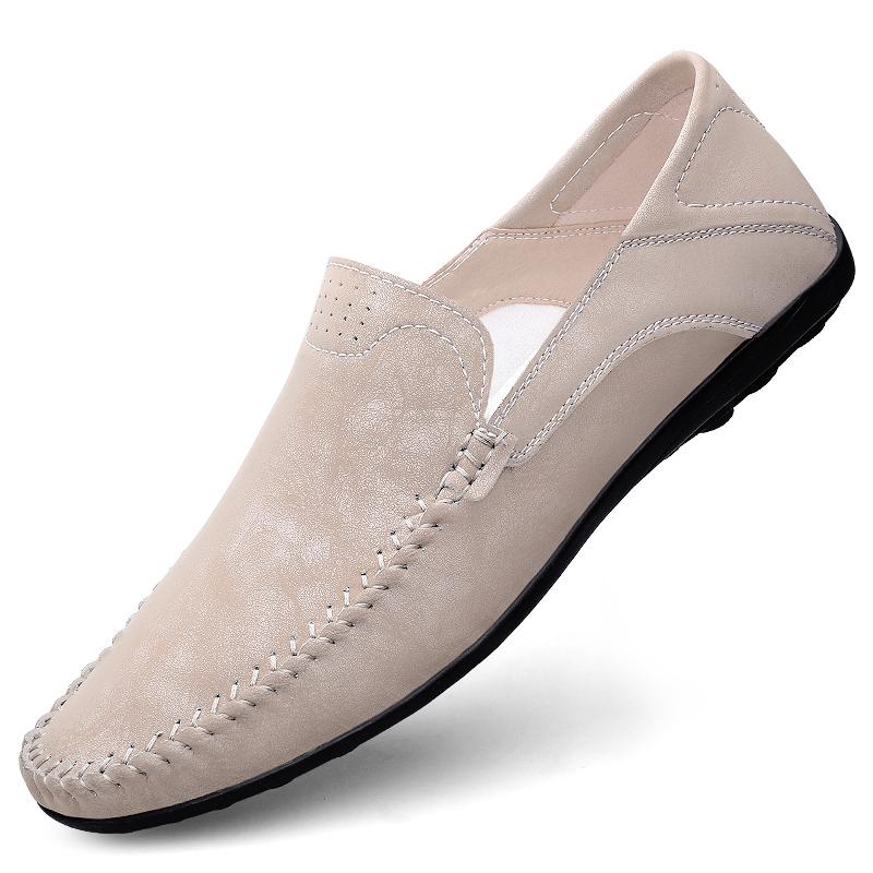 Модные мужские мокасины из нубука — фото 9