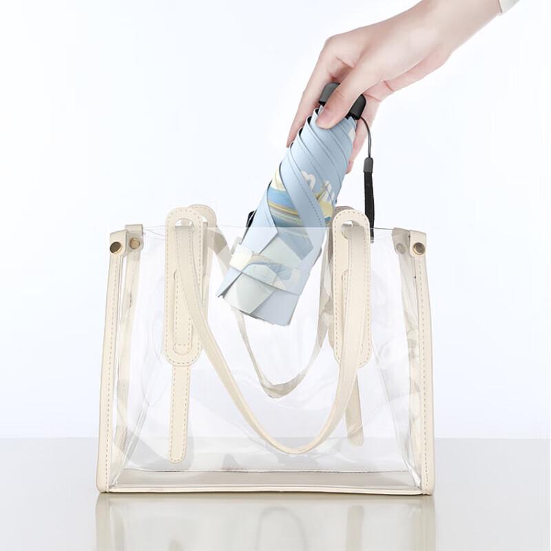 YUHANG UV Protection Five-Fold Black Glue Folding Umbrella